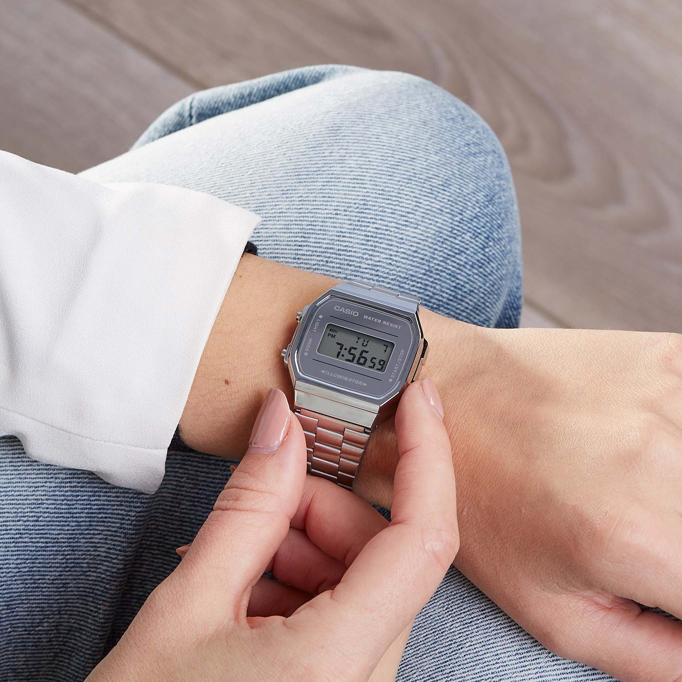 Часы наручные мужские Casio A168WEM-7EF — фото 4