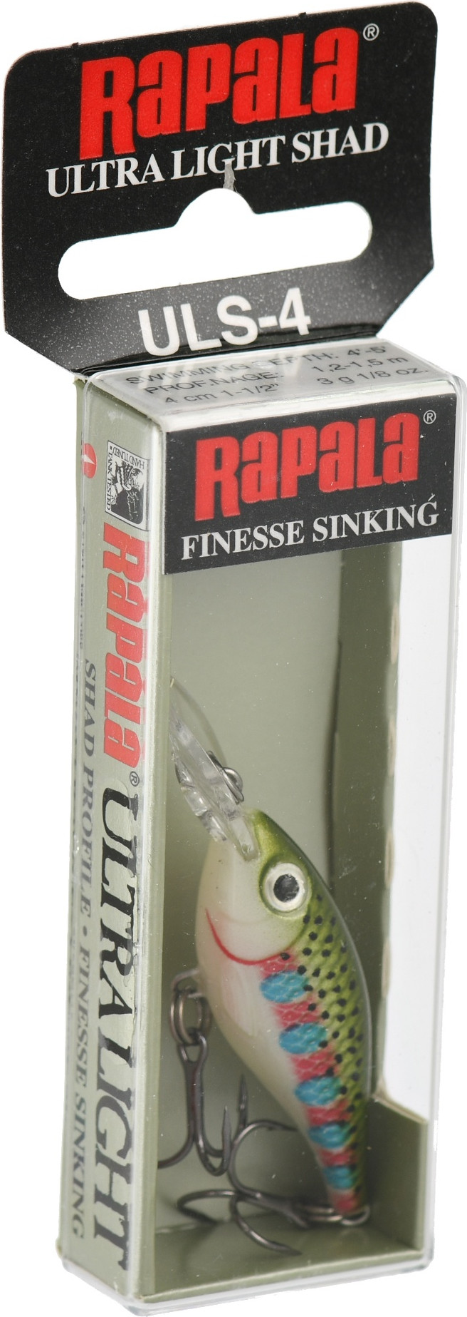 Воблер Rapala Ultra Light Shad / ULS04-RT — фото 4
