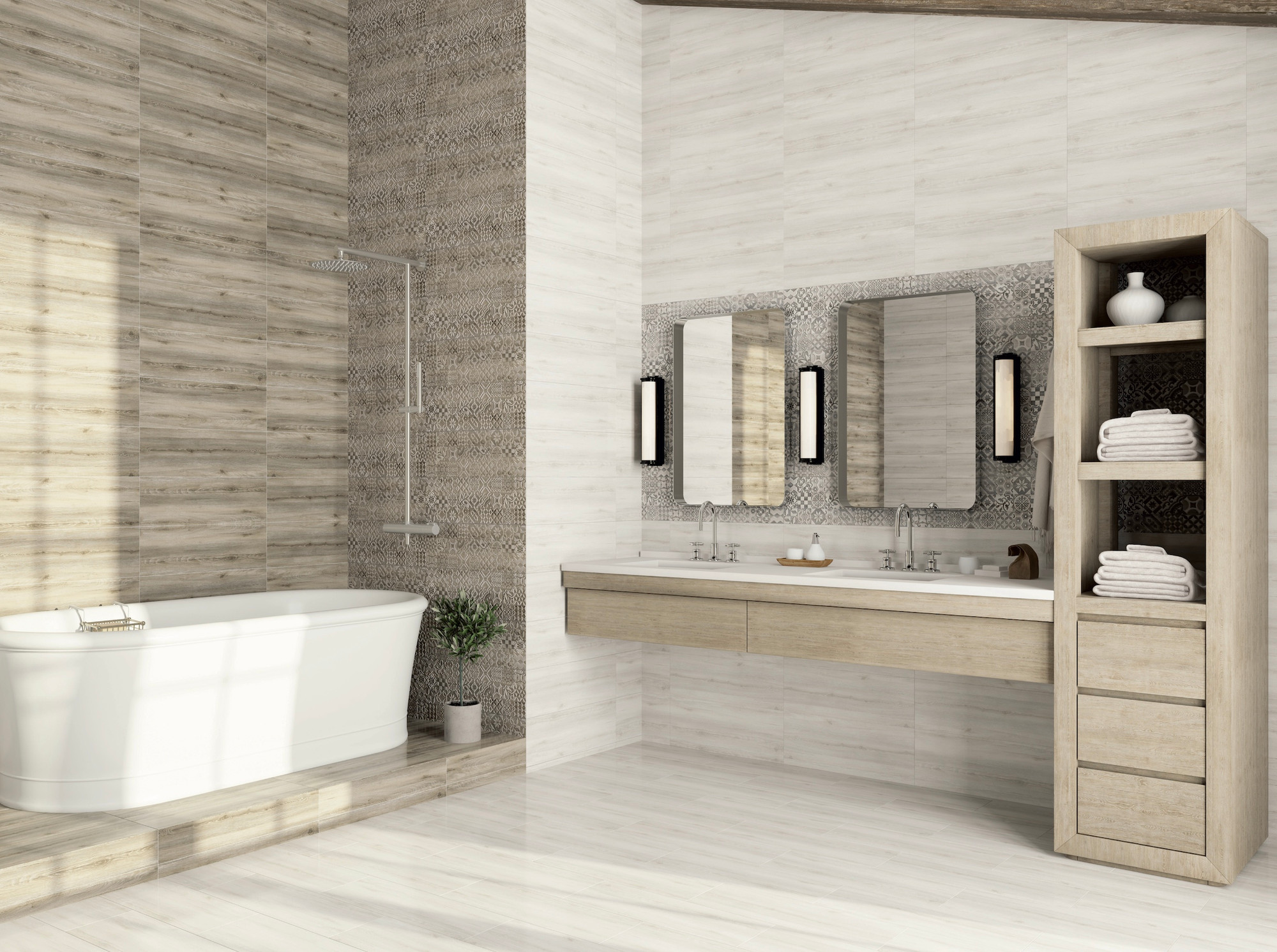Плитка Lasselsberger Ceramics Альбервуд 6264-0064-1001 (199x603, серый) — фото 3