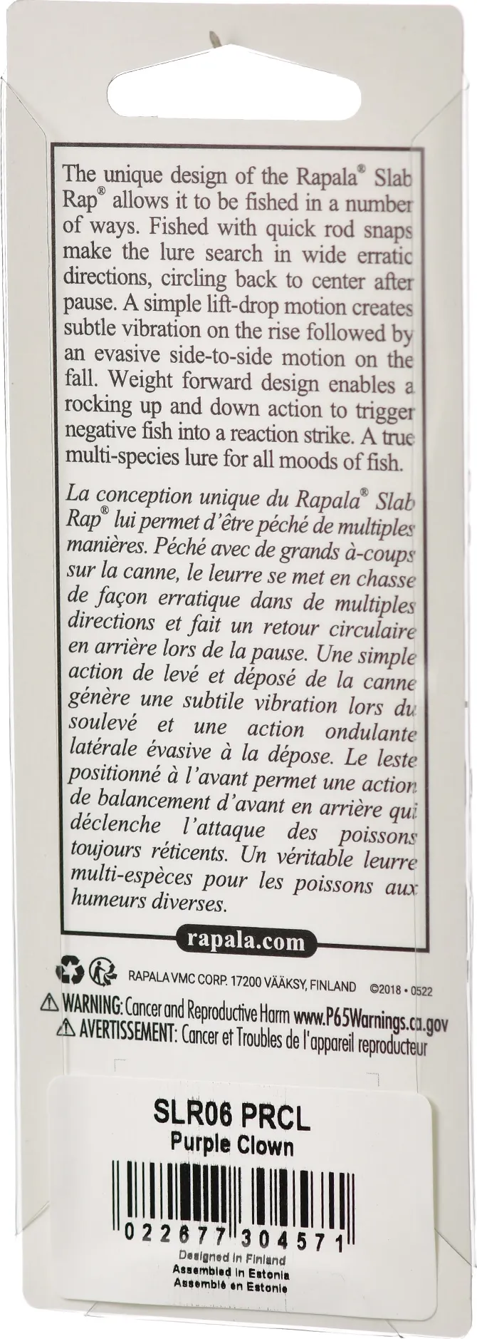 Воблер Rapala Slab Rap / SLR06-PRCL — фото 6