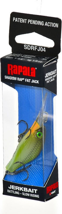 Воблер Rapala Shadow Rap Fat Jack / SDRFJ04-HAY — фото 4