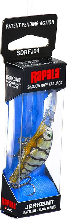 Воблер Rapala Shadow Rap Fat Jack / SDRFJ04-HTY — фото 5
