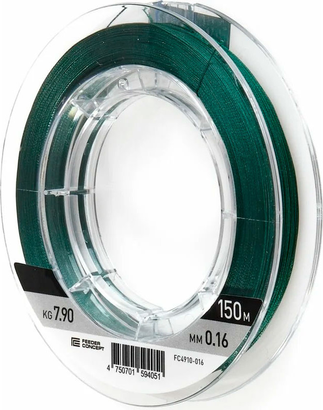 Леска плетеная Feeder Concept Distance х8 Braid Dark Green 150/016 / FC4910-016 — фото 2