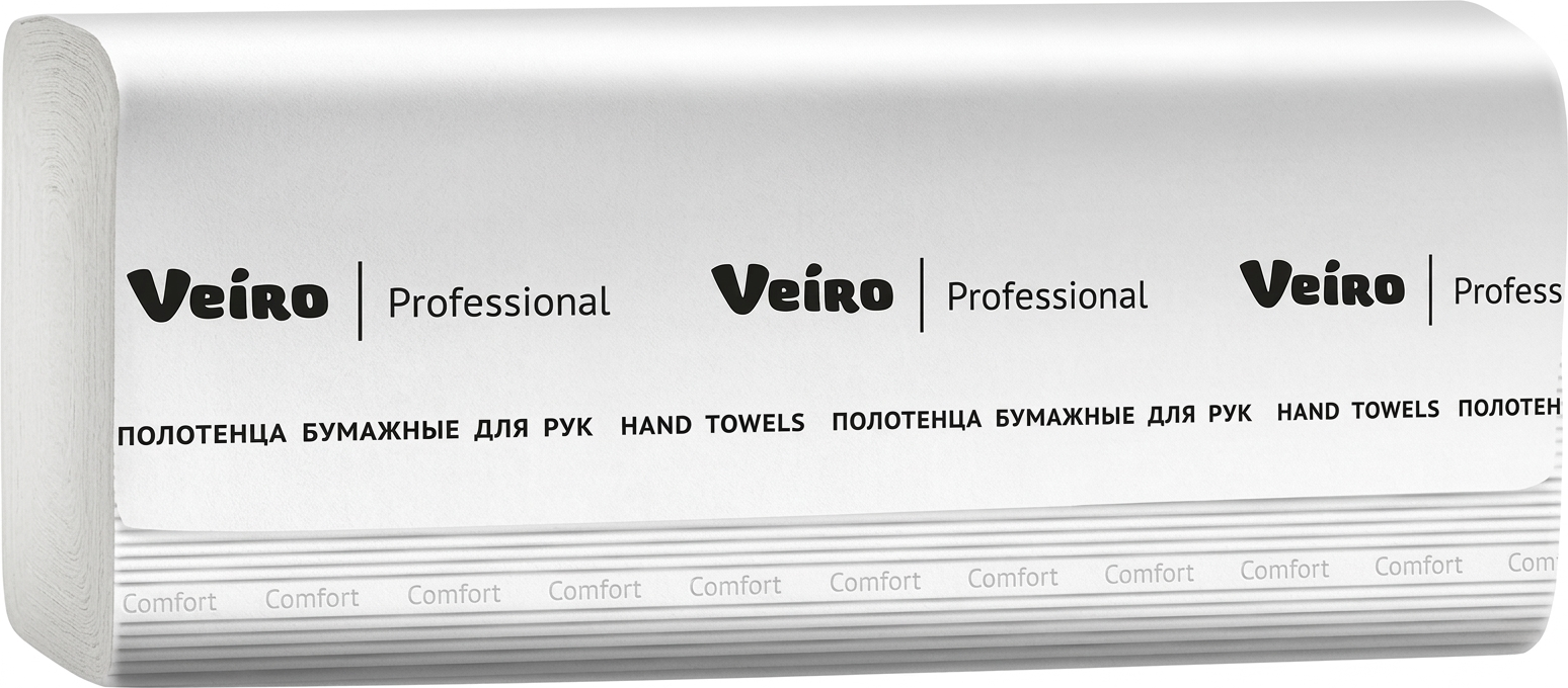 Бумажные полотенца Veiro Эконом V-сложения V3-250C (250шт)