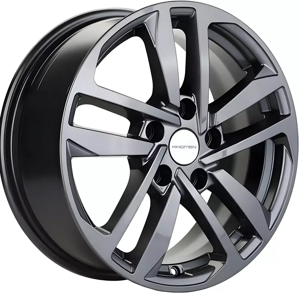 Литой диск Khomen KHW1612 16x6.5" 5x114.3мм DIA 60.1мм ET 45мм Gray (ZV_16 Camry/Corolla/Grand Vitara)