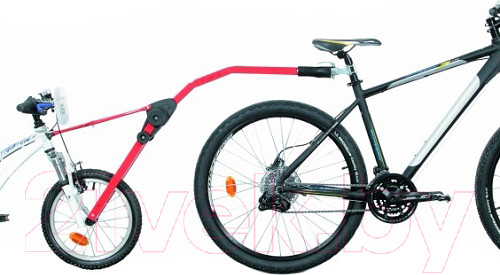 Велоприцеп Peruzzo Trail Angel / 300/R-PRZ (для буксировки детского велосипеда, красный)