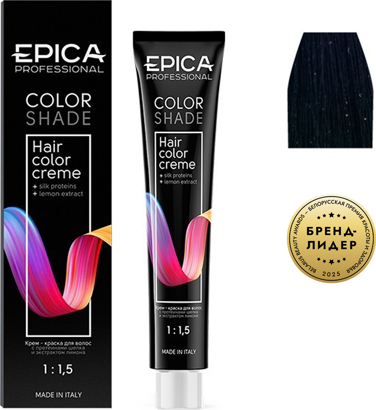 Крем-краска для волос Epica Professional Colorshade 3.0 (100мл, темный шатен холодный)