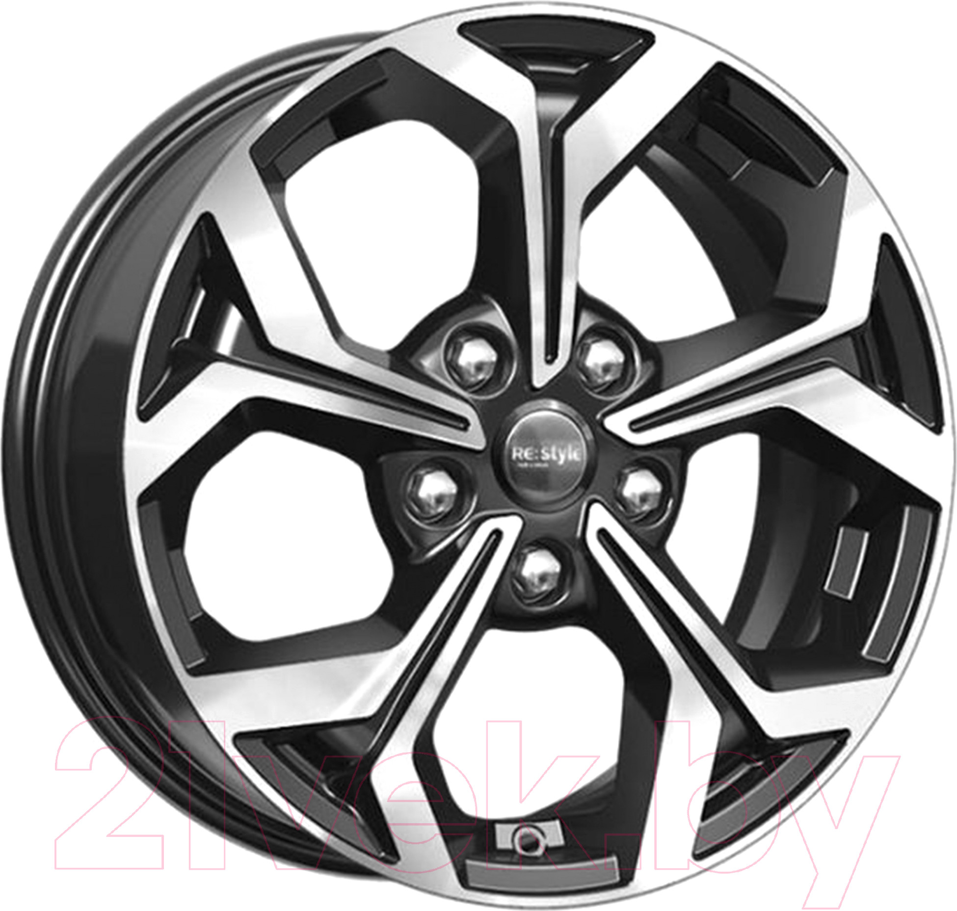 Литой диск K&K КС878 Focus 16x6.5" 5x108мм DIA 63.35мм ET 50мм Алмаз черный
