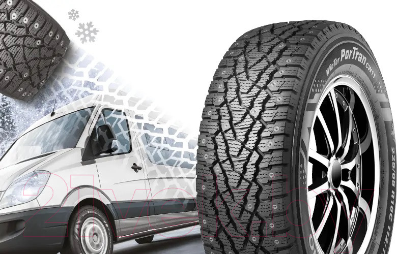 Зимняя легкогрузовая шина Kumho Winter PorTran CW11 195/70R15C 104/102R — фото 2