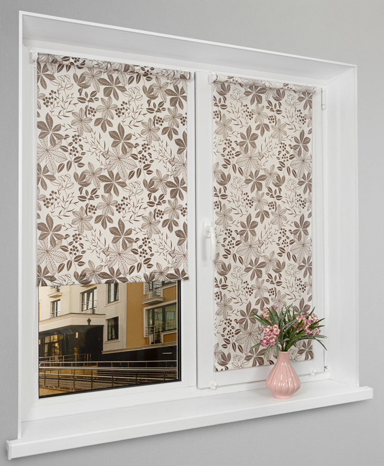 Рулонная штора Lm Decor Флауэр LM 45-03 85x160 (бежевый)