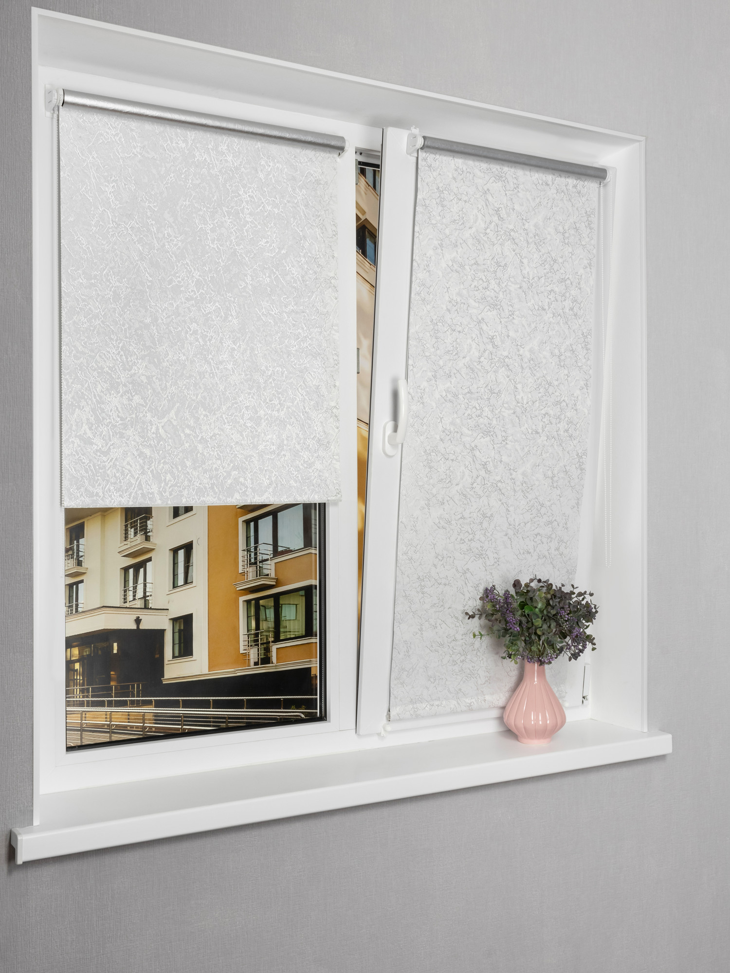 Рулонная штора Lm Decor Саванна LM 88-01 150x170 (белый)