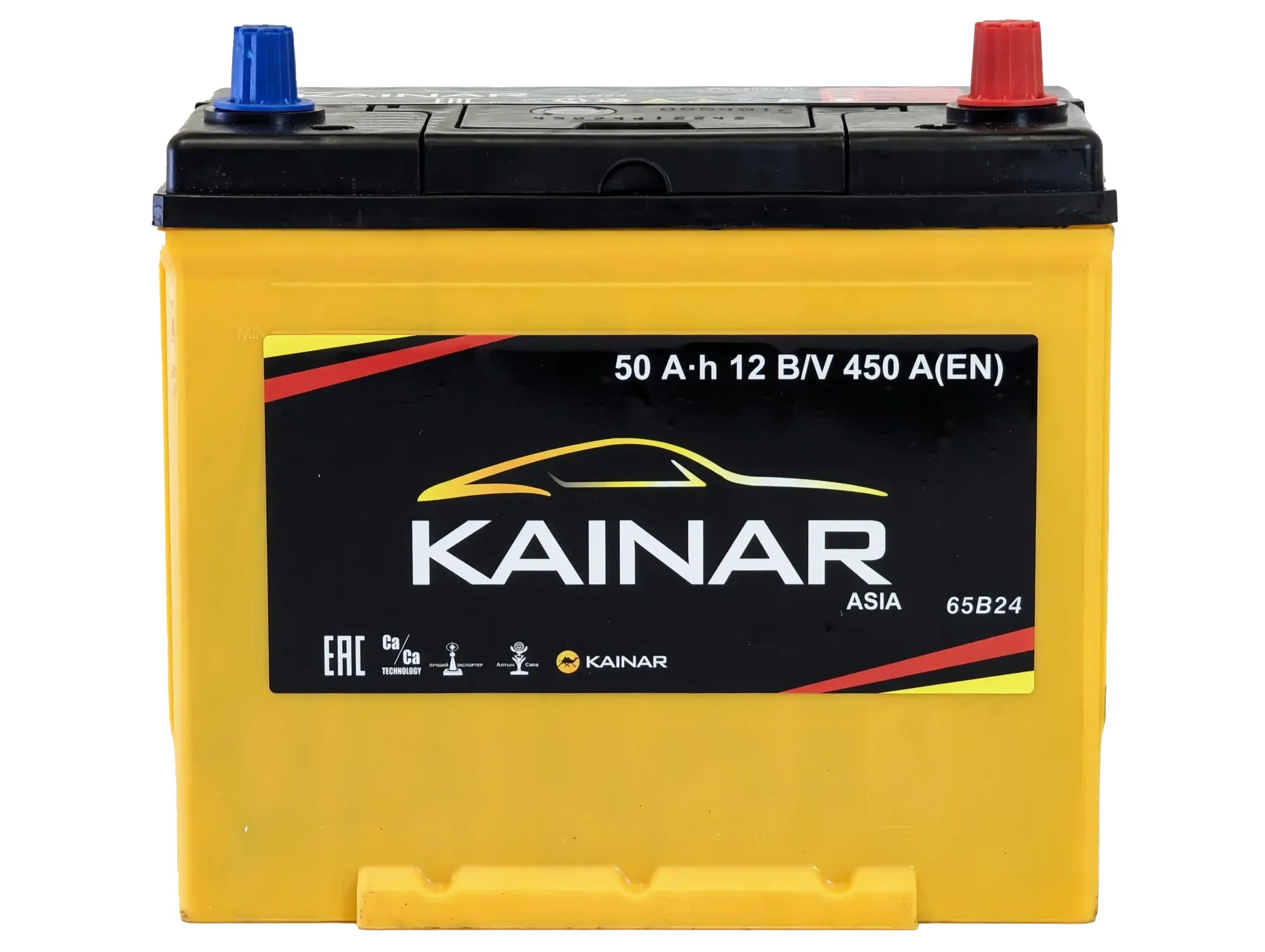 Автомобильный аккумулятор Kainar Asia 50 JR+ тонкие клеммы с бортом 450A / 045 143 01 0 R (50 А/ч) — фото 6