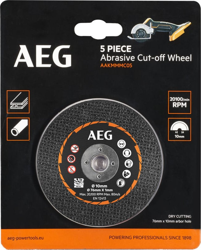 Набор отрезных дисков AEG Powertools 4932478588 (5шт) — фото 2