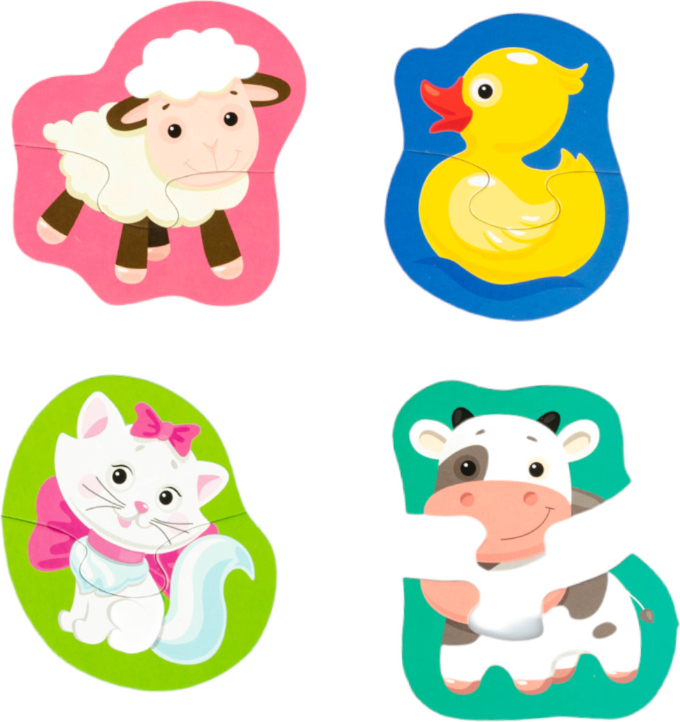 Развивающая игра Baby Toys Половинки Домашние животные / 04120 — фото 6