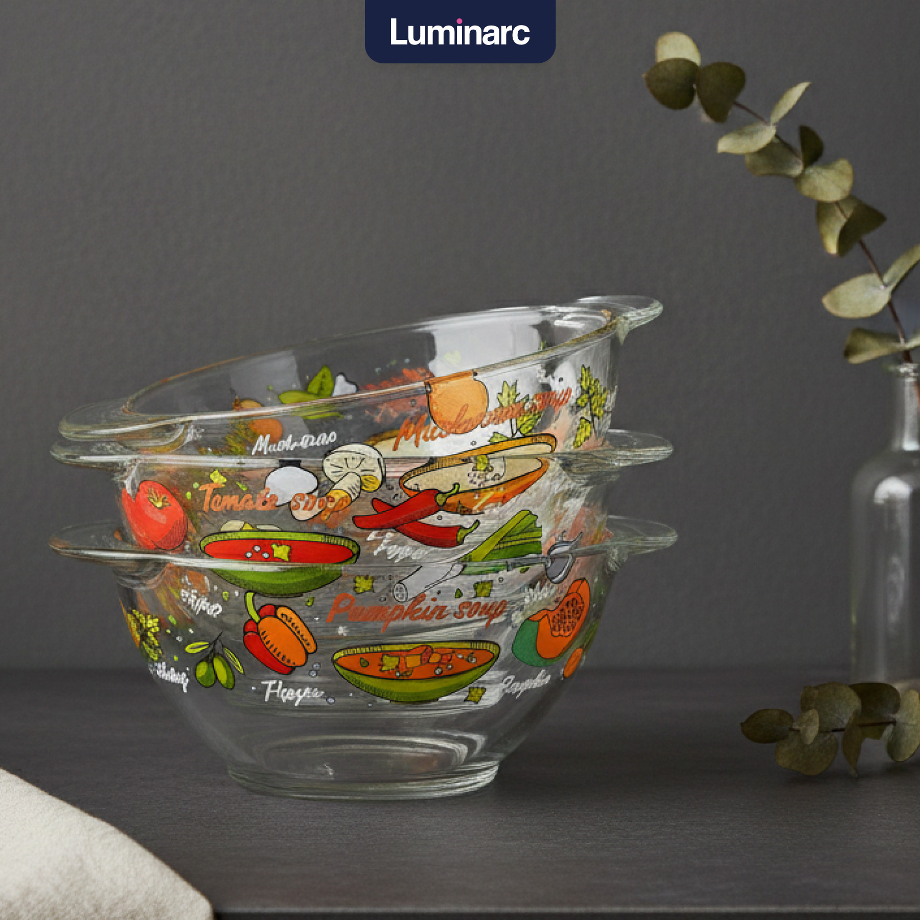 Набор чаш бульонных Luminarc Вкусный супчик Q5158 (4шт) — фото 2