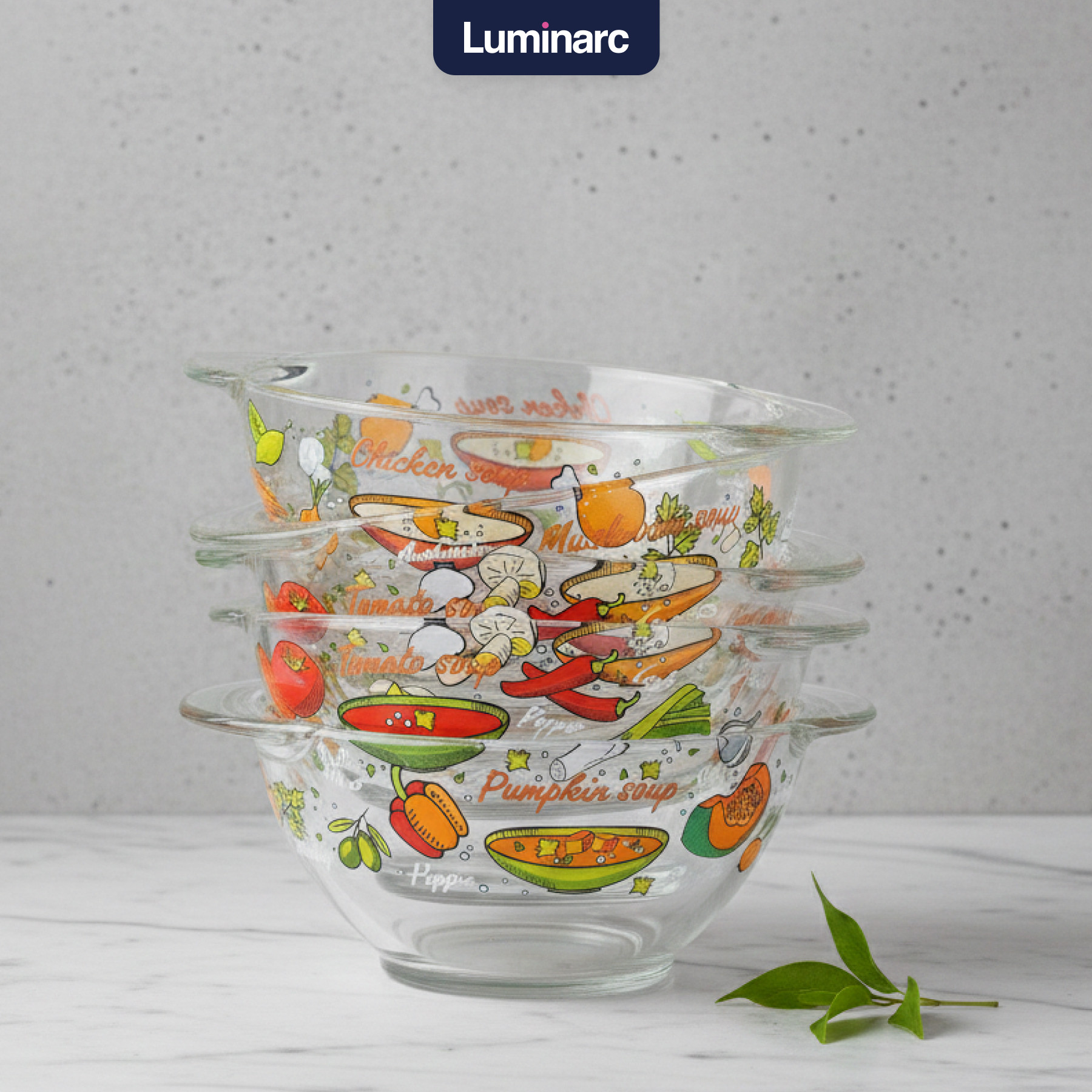 Набор чаш бульонных Luminarc Вкусный супчик Q5158 (4шт) — фото 4