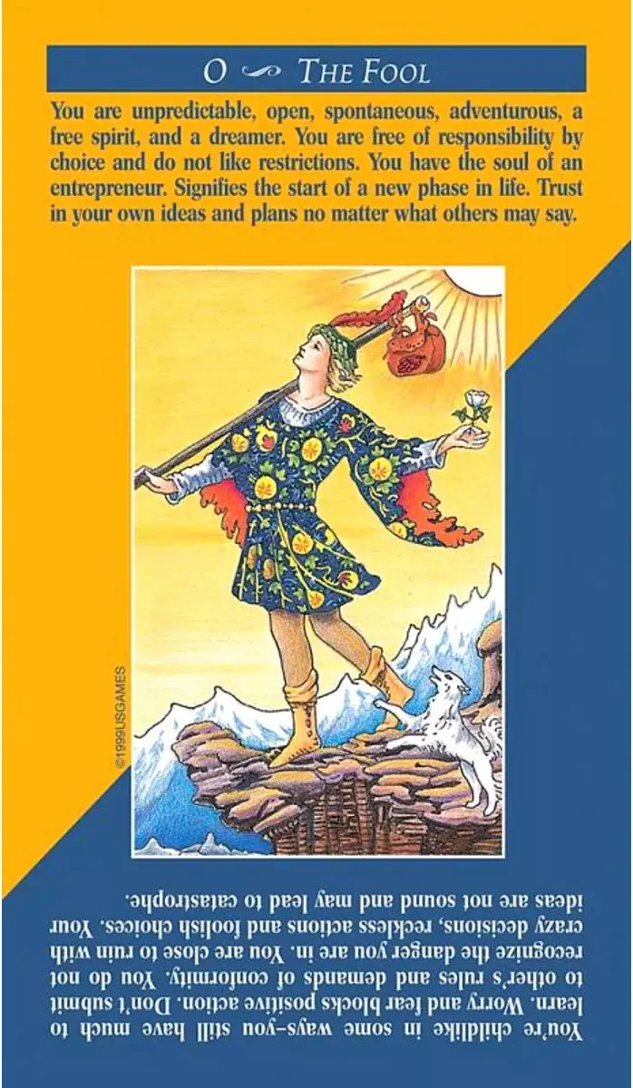 Гадальные карты U.S. Games Systems Quick and Easy Tarot Deck / QET78 — фото 3