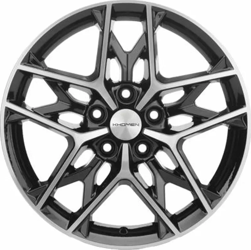 Литой диск Khomen KHW1709 Optima 17x7" 5x114.3мм DIA 67.1мм ET 50мм Black FP
