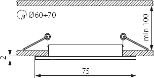Точечный светильник Kanlux Horn CTC-3114-SN/N / 2821 — фото 2
