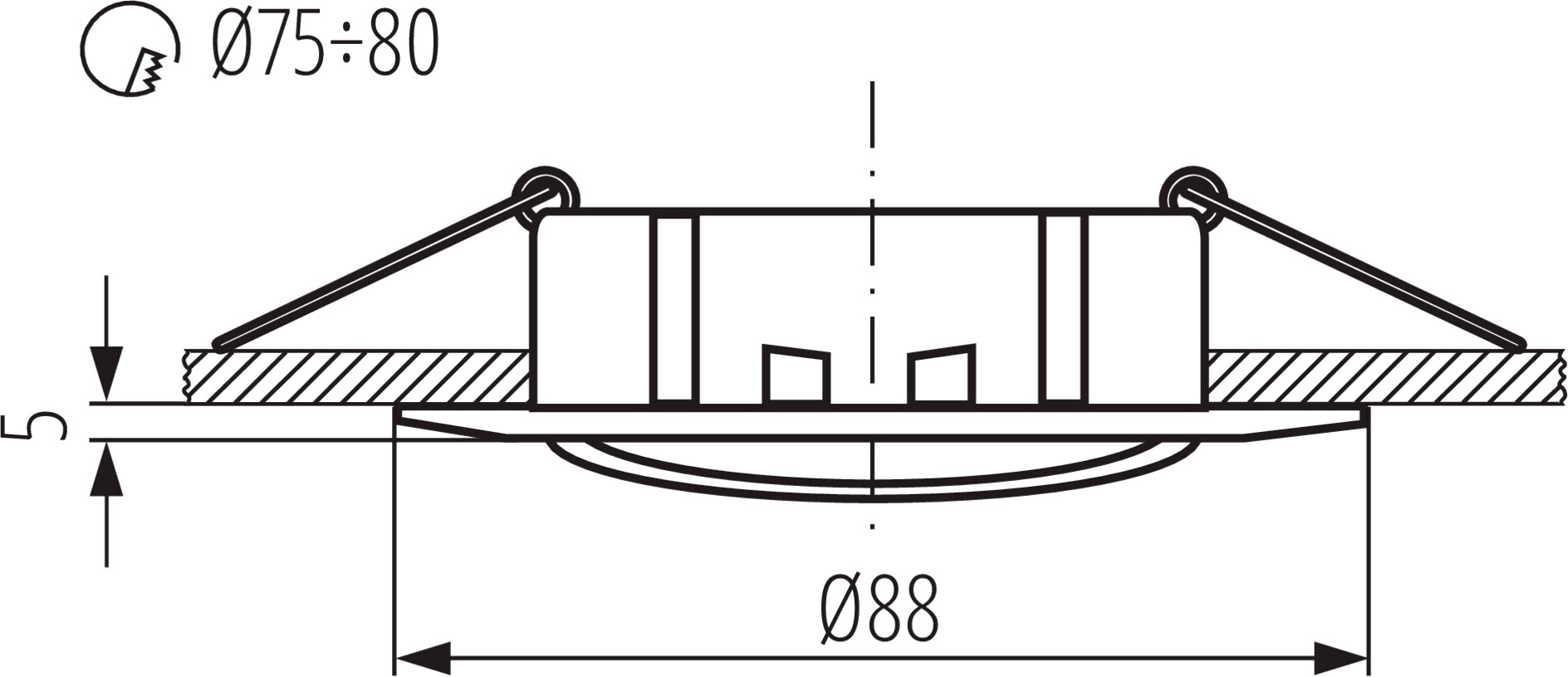 Точечный светильник Kanlux Luto CTX-DT02B-W / 2590 — фото 3