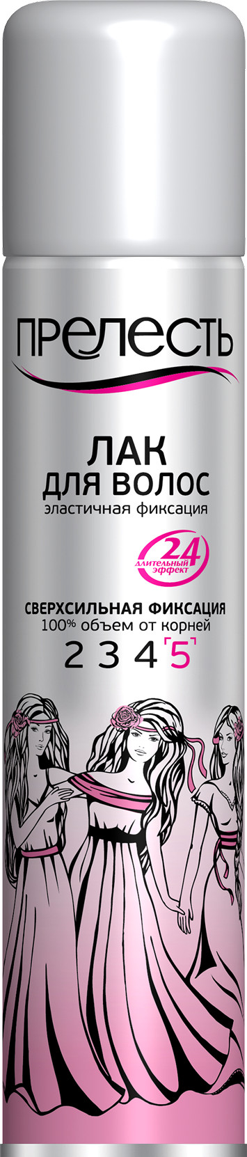 Лак для укладки волос Прелесть Professional Сверхсильной фиксации (200мл)