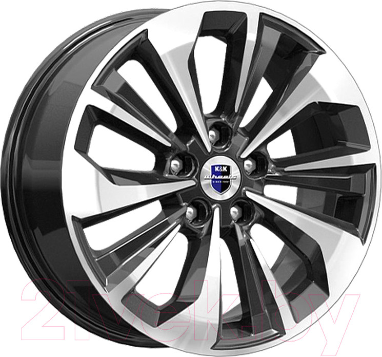 Литой диск K&K Авиор (КС936) 17x7" 5x114.3мм DIA 60.1мм ET 35мм Алмаз черный