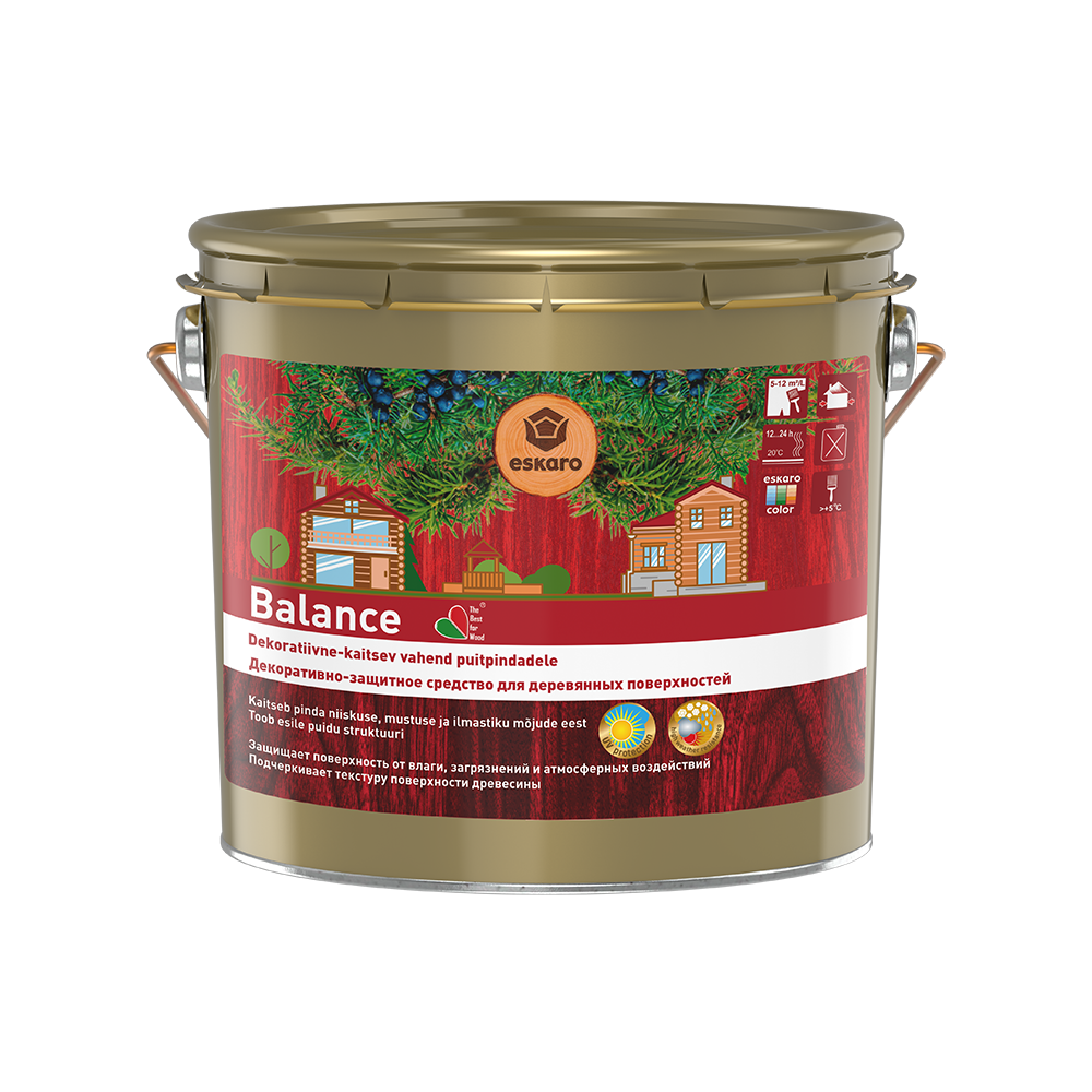 Защитно-декоративный состав Aura Wood Balance (2.7л, орех)