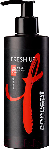 Оттеночный бальзам для волос Concept Fresh Up Обновление цвета с дозатором (250мл, красный ) — фото 2