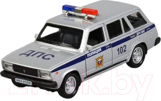 Автомобиль игрушечный Технопарк ВАЗ-2104 Жигули Полиция / 2104-12POL-SR