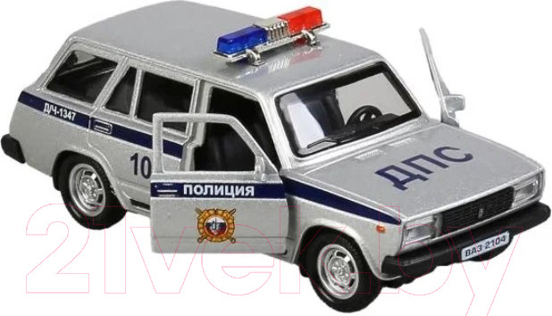 Автомобиль игрушечный Технопарк ВАЗ-2104 Жигули Полиция / 2104-12POL-SR — фото 2