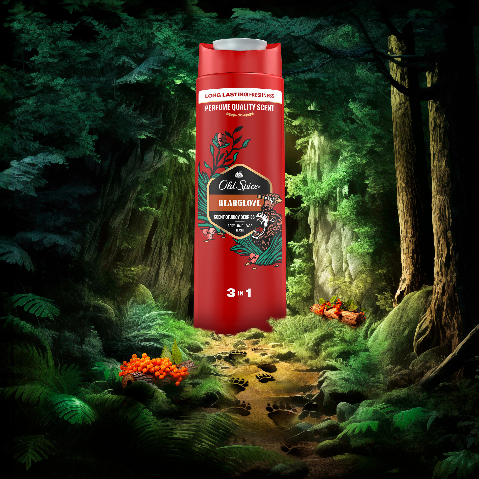Шампунь-гель для душа Old Spice Bearglove (400мл) — фото 6