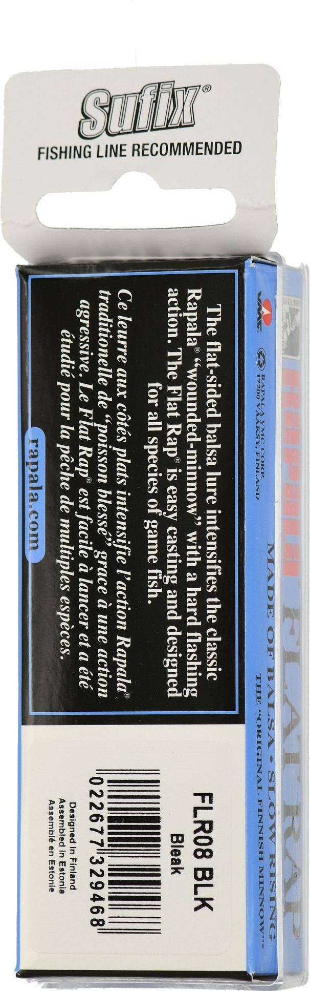 Воблер Rapala Flat Rap / FLR08-BLK — фото 5