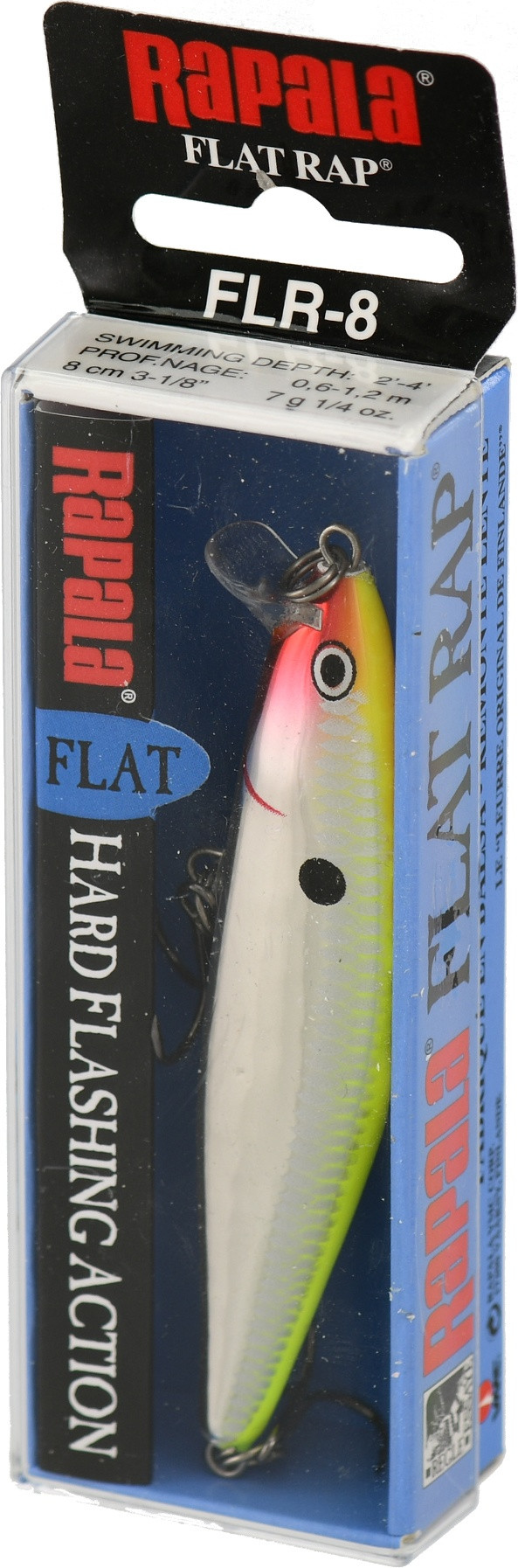 Воблер Rapala Flat Rap / FLR08-CLN — фото 6