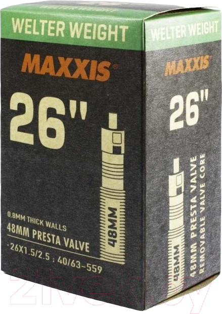 Камера для велосипеда Maxxis Welter Weight 26x1.5/2.5 0.8 Lfvsep48 B-C / EIB00137000 (40/63-559)
