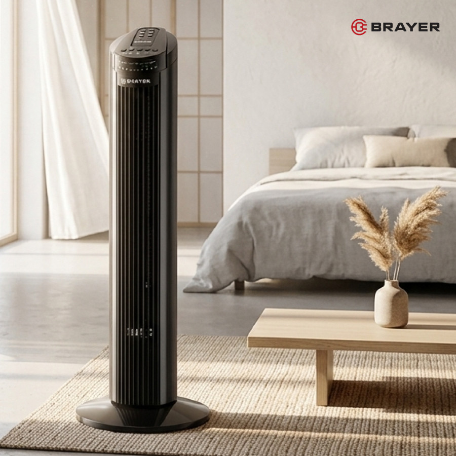 Вентилятор Brayer 4958BR-BK — фото 2