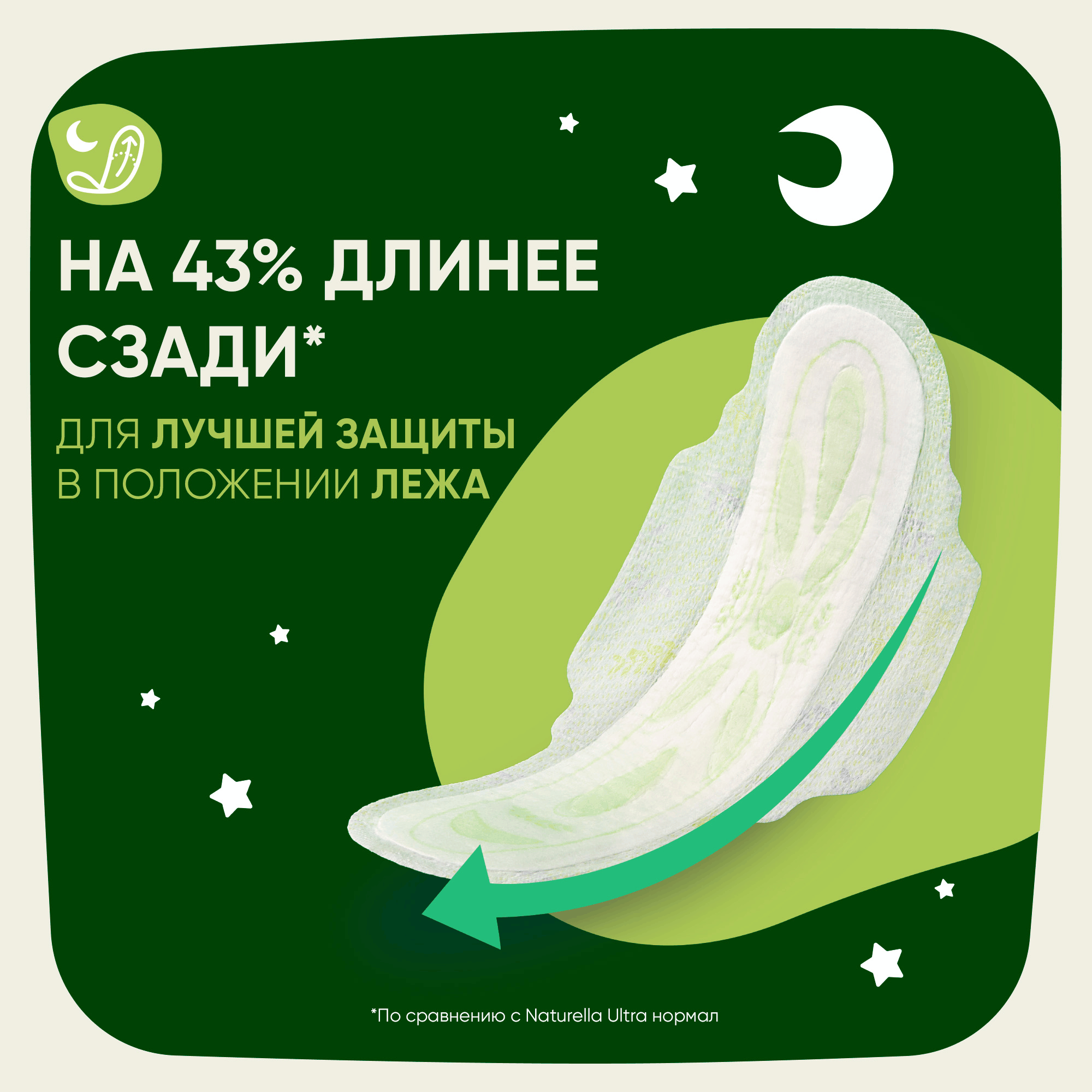 Прокладки гигиенические Naturella Ultra Camomile Night Duo (56шт) — фото 4
