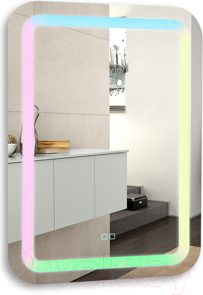 Зеркало Silver Mirrors Мальта RGB 55x80 / LED-00002511 — фото 2