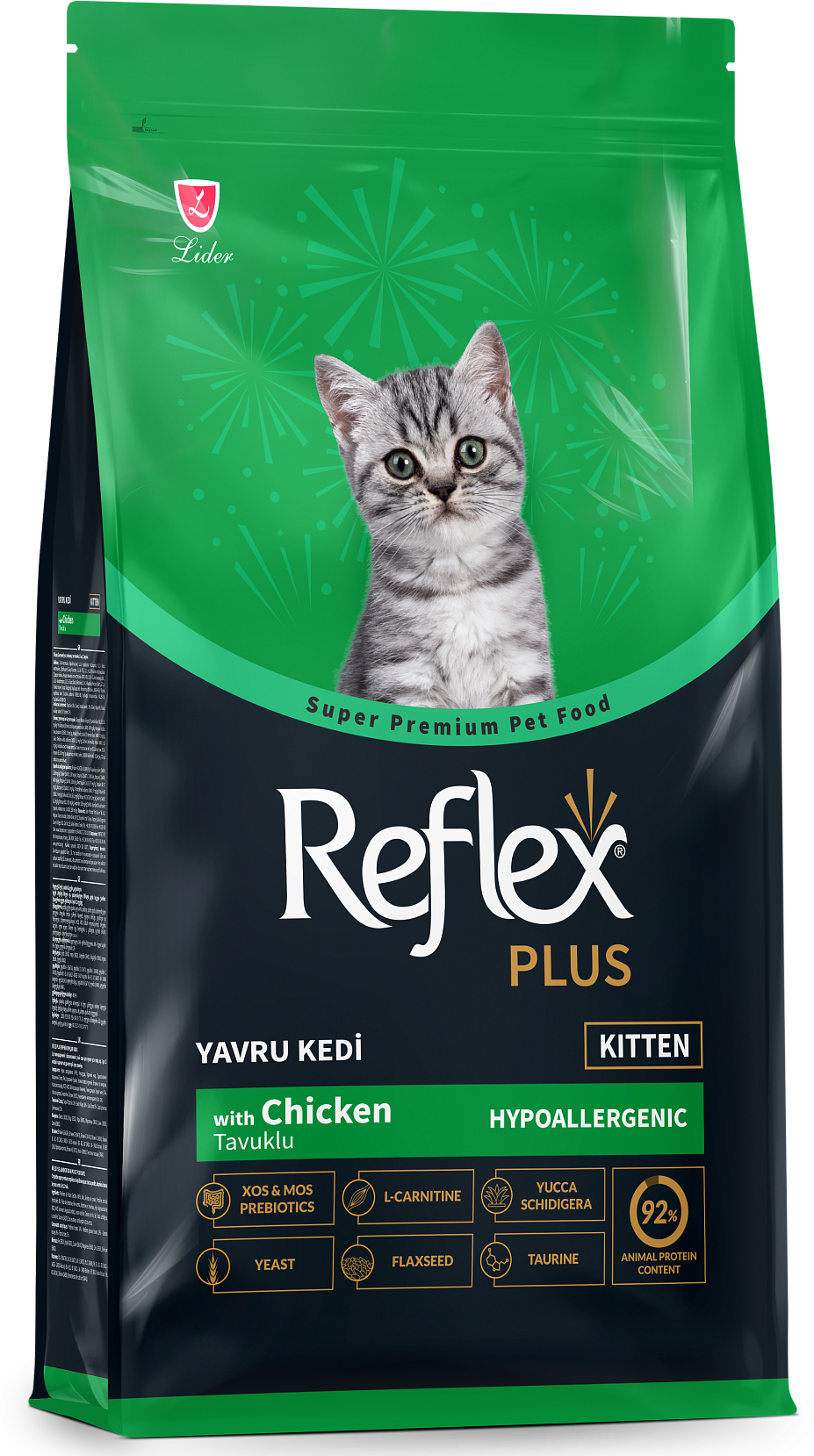 Сухой корм для кошек Reflex Plus для котят с курицей (15кг)