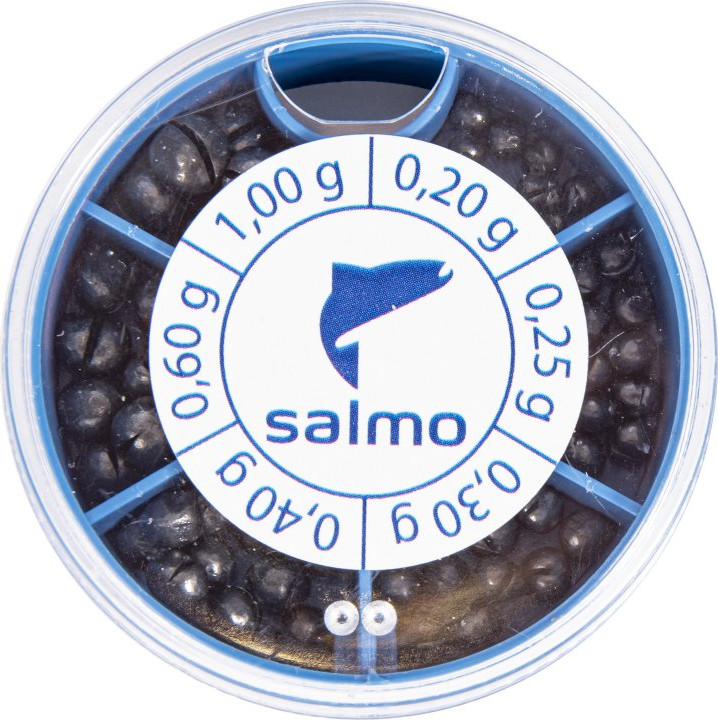 Набор грузил рыболовных Salmo Дробинка PL 6 секций / 1007-ST50