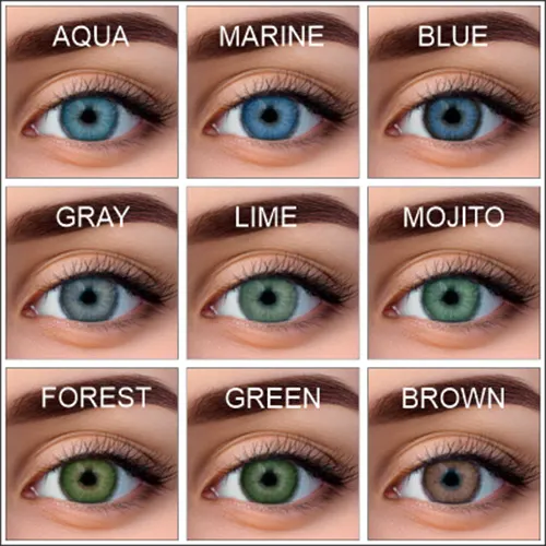 Контактная линза WDL Color Monthly BC 8.6 green -5.00 — фото 3