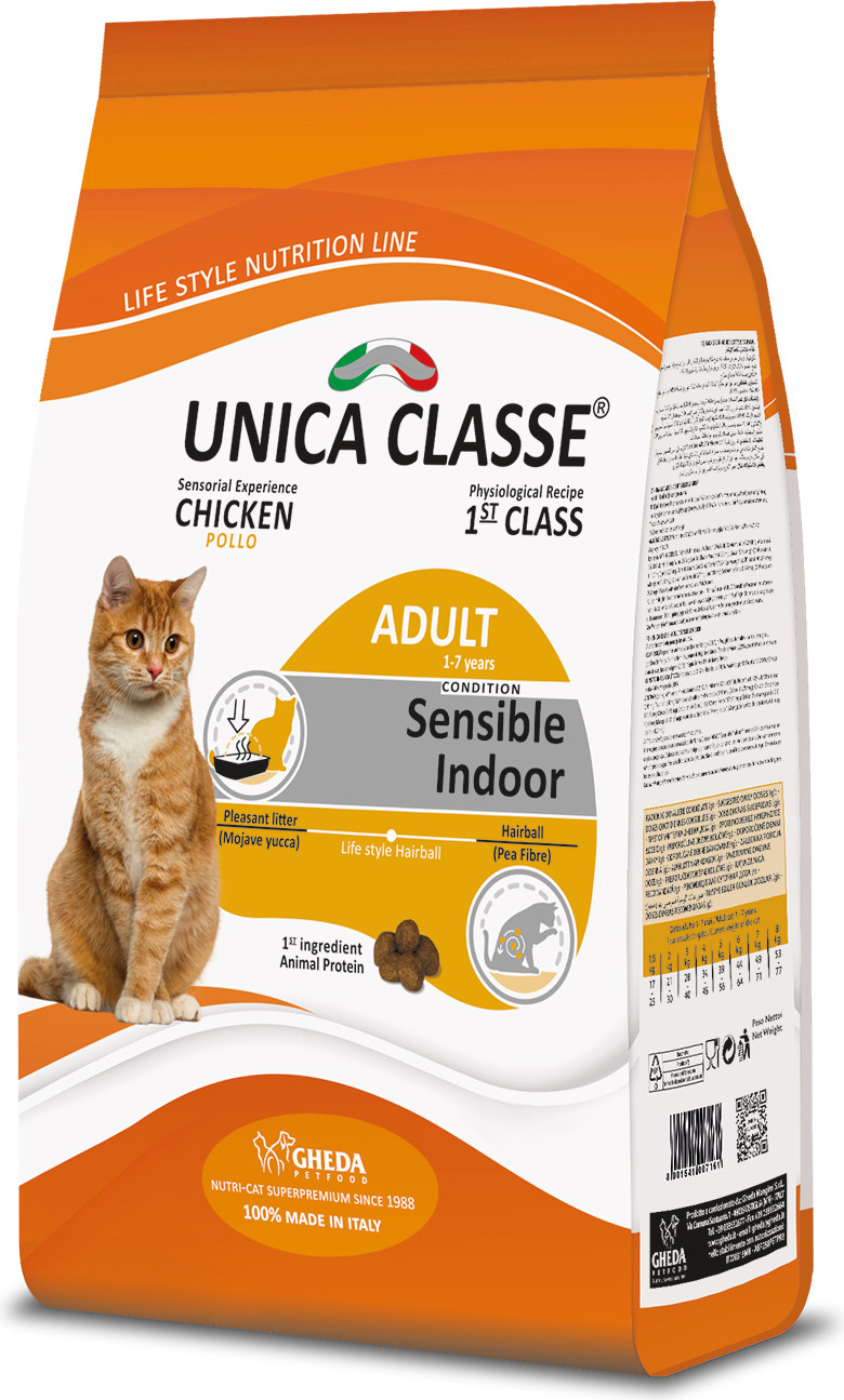 Сухой корм для кошек Unica Classe для домашних кошек курица (1.5кг)