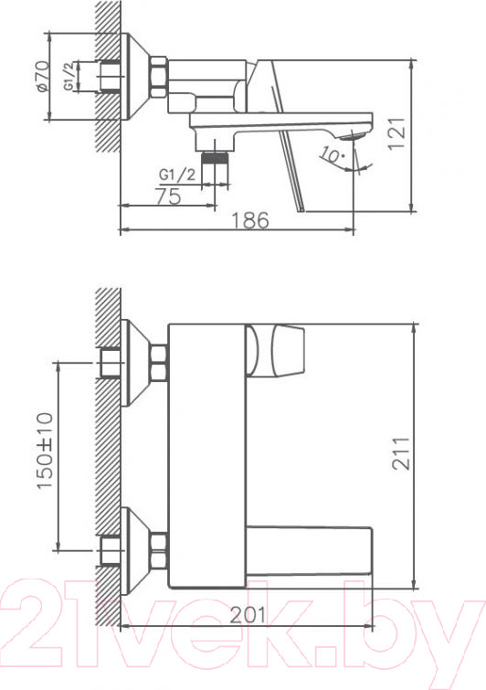 Смеситель Haiba HB60533-3 — фото 6