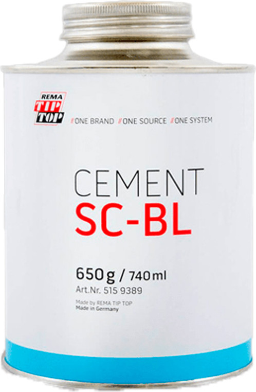 Вулканизационный цемент Rema Tip Top Tip Top SC-BL / 5159389 (650г, голубой)