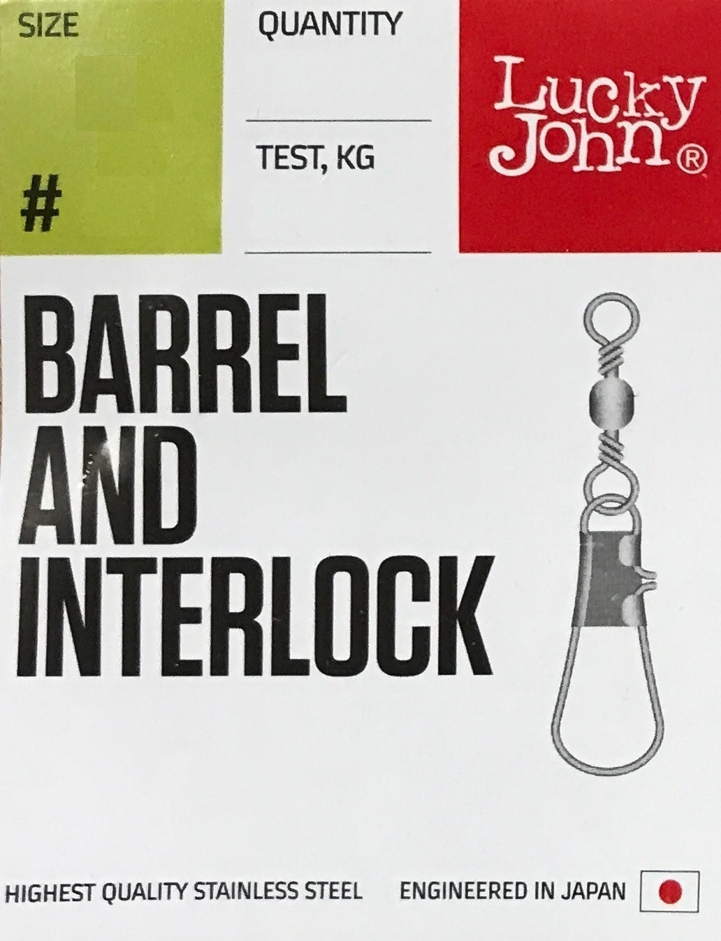 Набор вертлюгов рыболовных Lucky John Pro Series Barrel And Interlock / LJP5103-014 (10шт) — фото 2