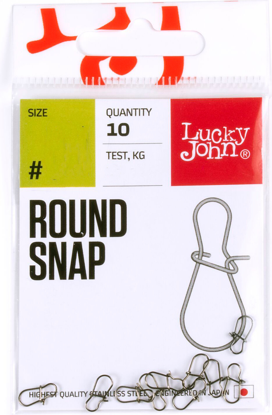 Набор застежек рыболовных Lucky John 8-Snap / LJP5116-001 (10шт) — фото 2