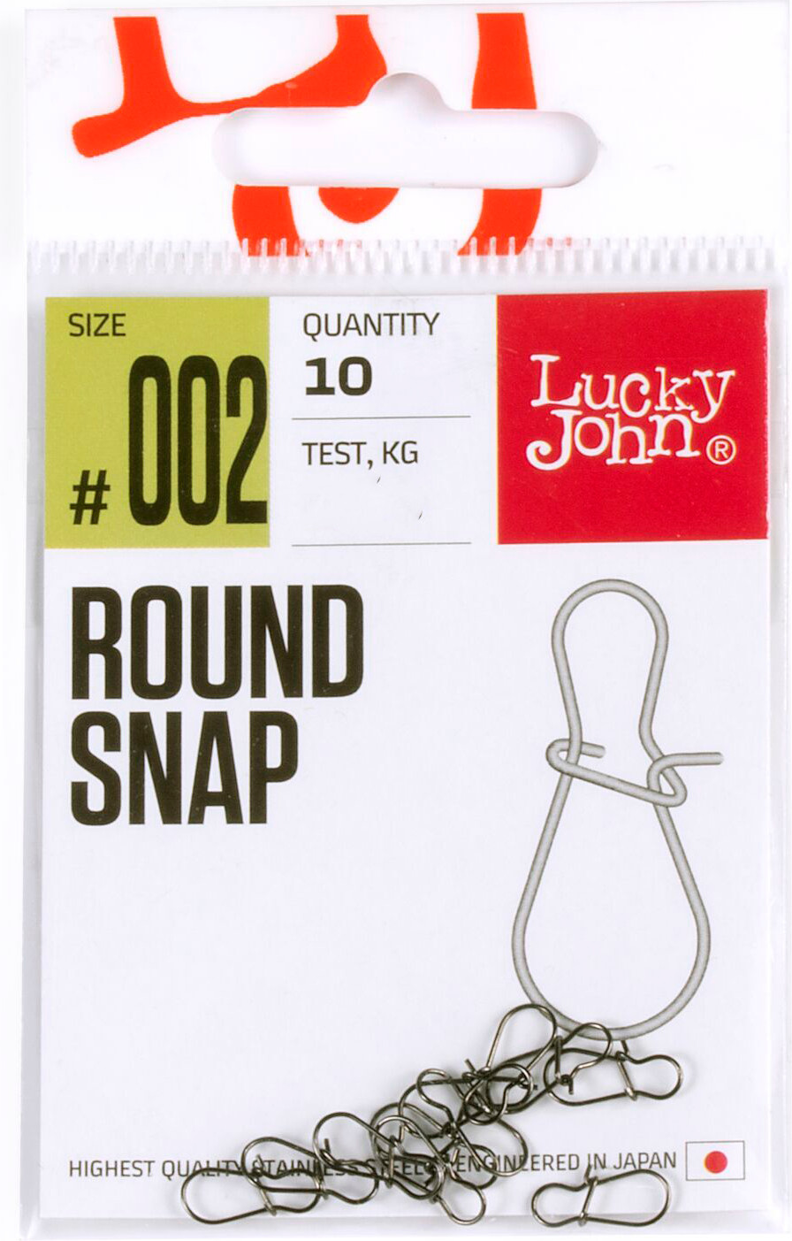 Набор застежек рыболовных Lucky John 8-Snap / LJP5116-002 (10шт) — фото 2