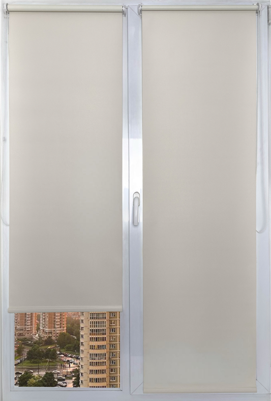 Рулонная штора АС МАРТ Оливия 85x160 (бежевый)