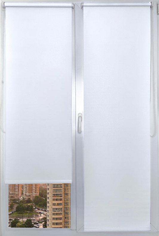 Рулонная штора АС МАРТ Оливия 85x160 (белый)