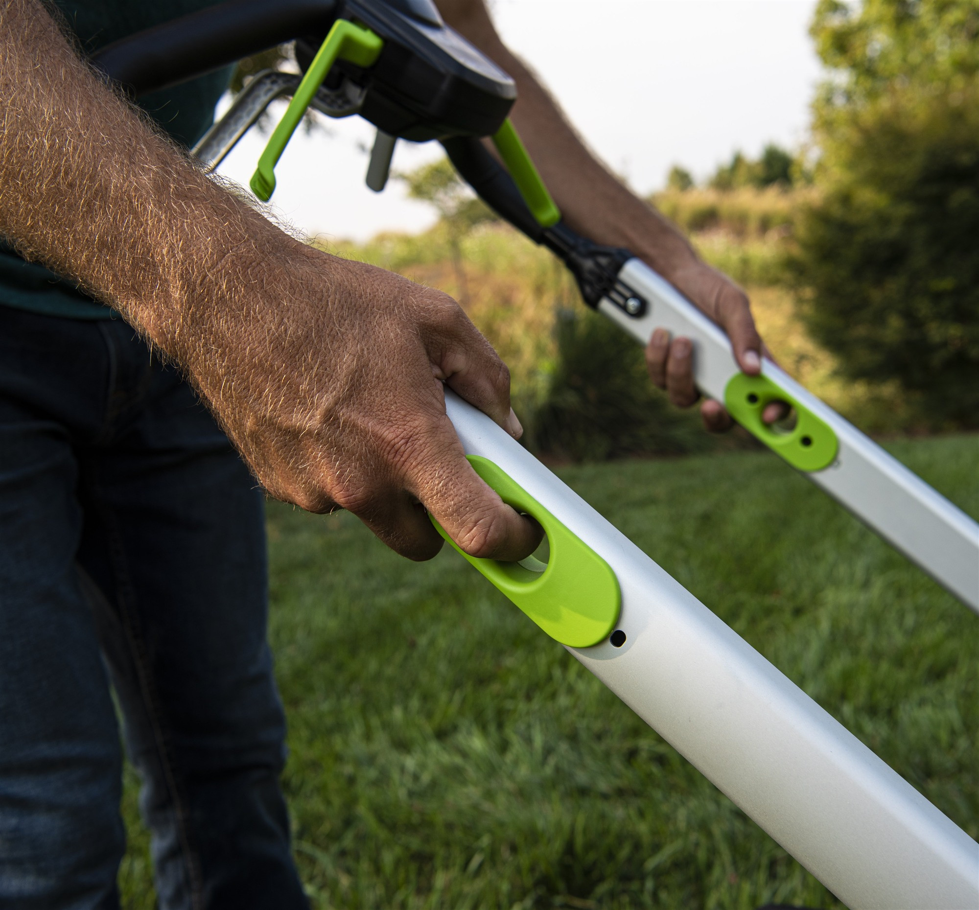 Газонокосилка аккумуляторная Greenworks GD40LM48SP самоходная, бесщеточная 40V 48см / 2517407UB (c АКБ 4Ач и ЗУ) — фото 6