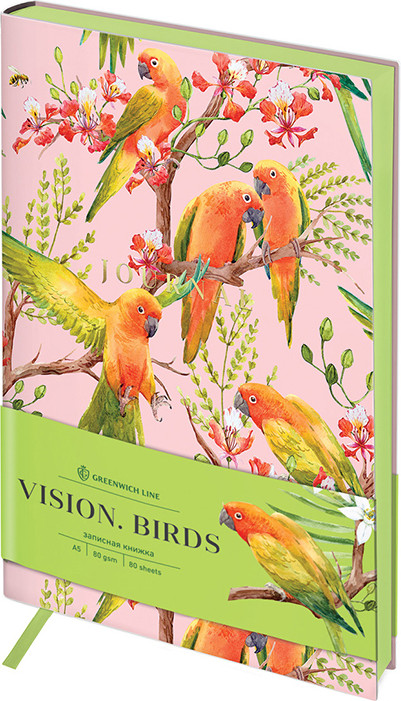 Записная книжка Greenwich Line Vision. Birds A5 / NA5_30756 (80л)